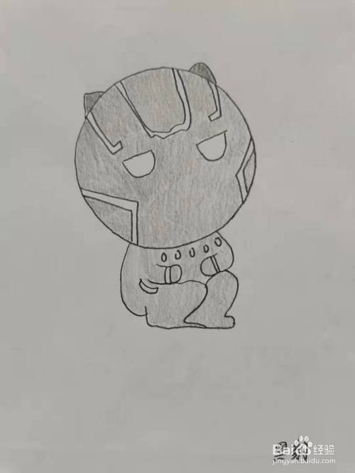 最后,涂上漂亮的颜色,黑豹简笔画,你学会了吗?