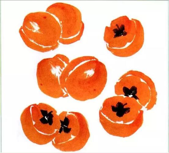 写意柿子的几种画法