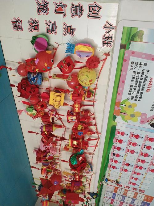 看我们小班的宝贝们完成的灯笼都漂亮呀!