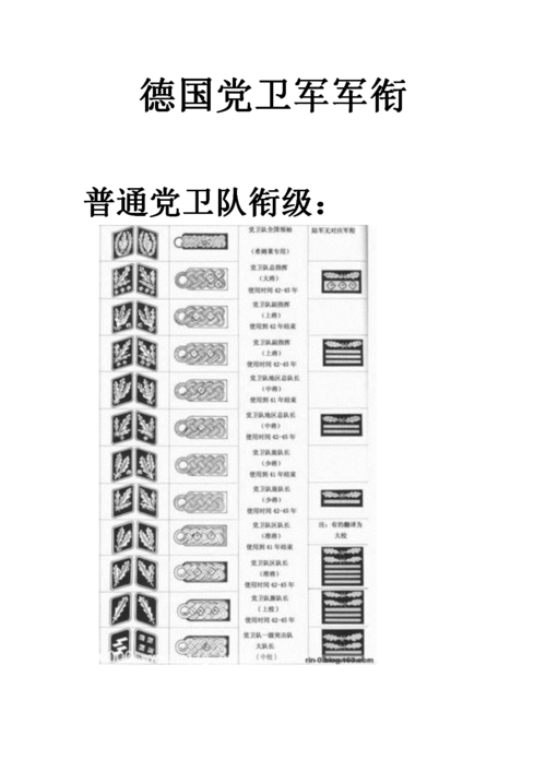 二战德国党卫军军衔标志docx18页