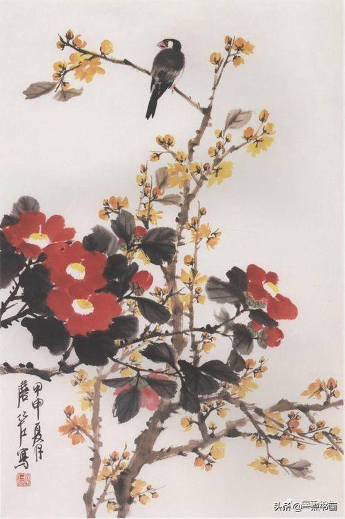 詹仁左 花鸟画辑录欣赏