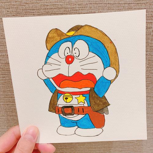 水粉画96615,多啦a梦_绘画_文化娱乐_绘画_小红书