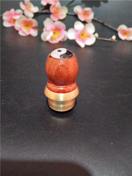 天然开口酒葫芦装酒 风水太极八卦塞子黄铜镶口配件