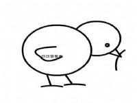 幼儿园教师教画小鸡捉虫简单画法