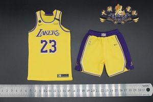 non 1/6 nba球星 勒布朗 詹姆斯 黄色23号球衣 全套 现货