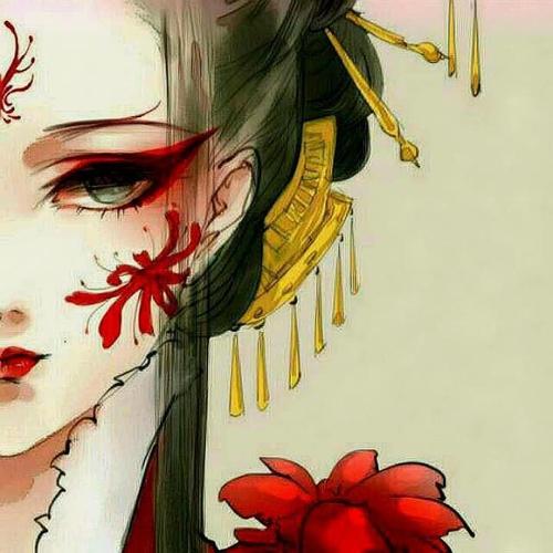 彼岸妖姬暗黑系古风二次元动漫壁纸,彼岸花,花开千年