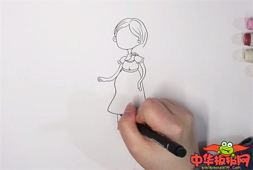 怀孕妈妈简笔画