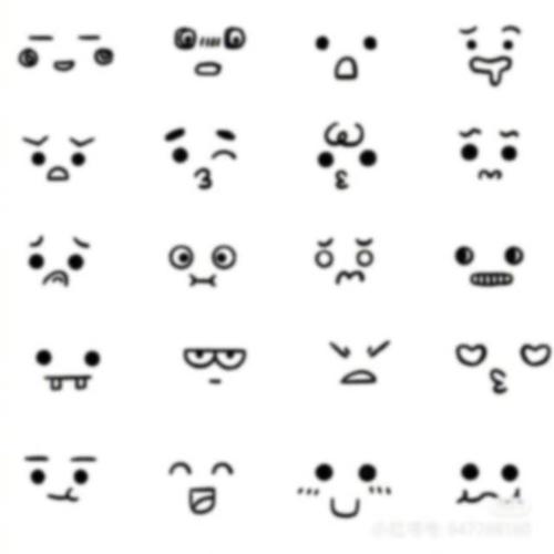 一波超超超可爱的小表情系列简笔画~ 每一个表情都好