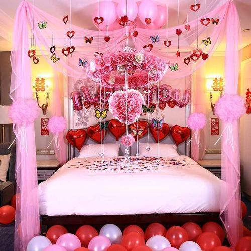 创意新房浪漫拉花客厅卧室婚房装饰布置套餐韩式婚庆婚礼结婚用品