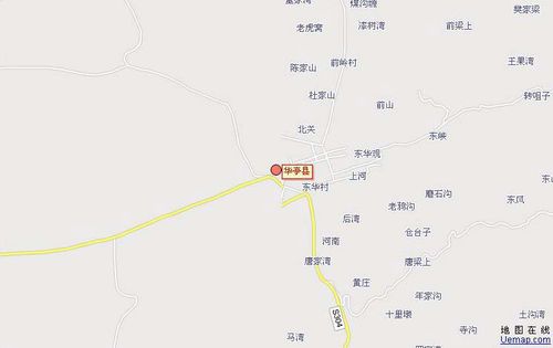 中国地图全图各省 甘肃地图 平凉地图 华亭地图 > 华亭县交通地图华亭