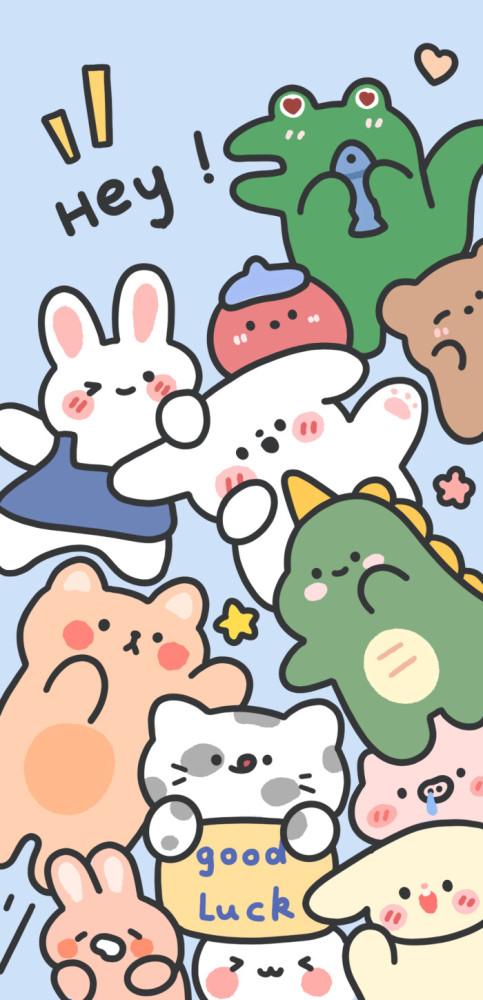 主题壁纸可爱插画风