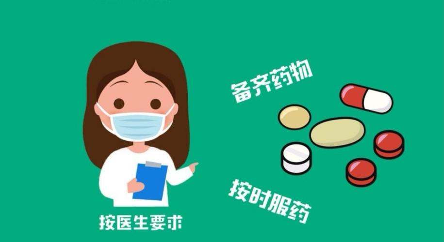 (1)备齐药物,按时服药
