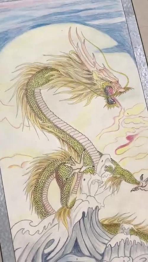 画一副飞龙在天.不是专业画画谢谢欣赏