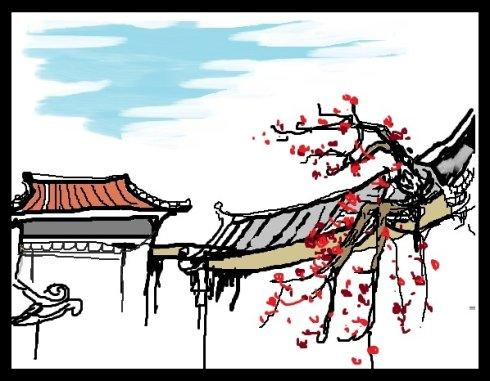 园中,嫩绿的小草娃娃从厚厚的泥土里探出头来,看这新奇美丽的世界