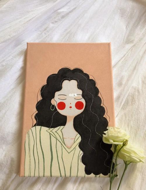 可爱小女孩丙烯画 98简简单单_丙烯画_临摹_南京攻略_发型_丙烯画小