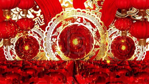 李玉刚-万疆(大红喜庆)舞蹈背景_3840x2160_高清视频素材下载(编号