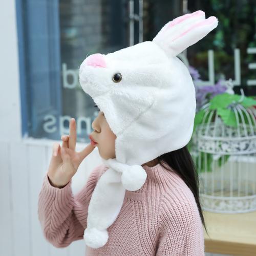 儿童卡通动物头饰小白兔头饰幼儿园表演道具兔子帽子萝卜狼狐狸