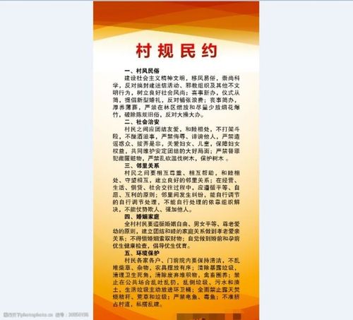 村规民约村风民俗社会治