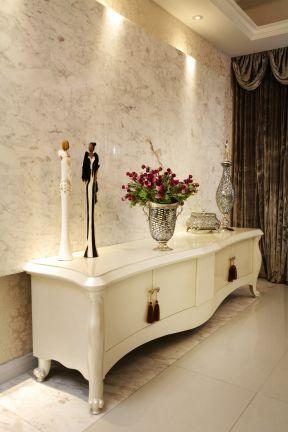 客厅电视柜装修 2020客厅电视柜摆件效果图