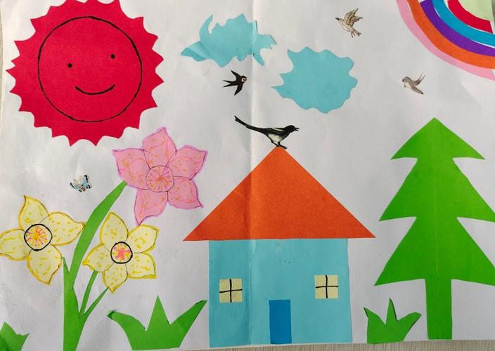 "对称美图形"剪贴画综合实践活动