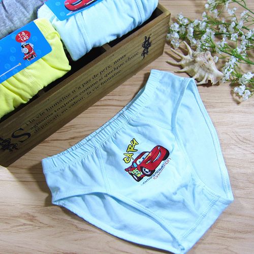 儿童棉中大童男孩子内裤新款潮流卡通三角裤印花汽车内裤批发