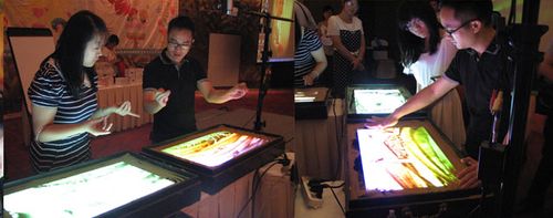 酒店举办了职工家庭日活动,喜沙沙创意沙画中心沙画师贺东受邀出席,为