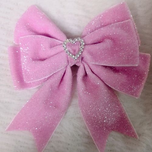 蝴蝶结发夹飘带款式 大红色彩色网红蝴蝶结粉色紫色