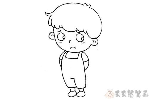 6张简单好看的小男孩简笔画组图