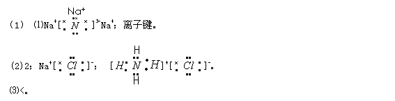 氮化钠(na3n)是科学家制备的一种重要的化合物,它与水