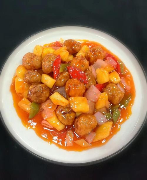 菠萝姑姥肉(滑炒-热菜)