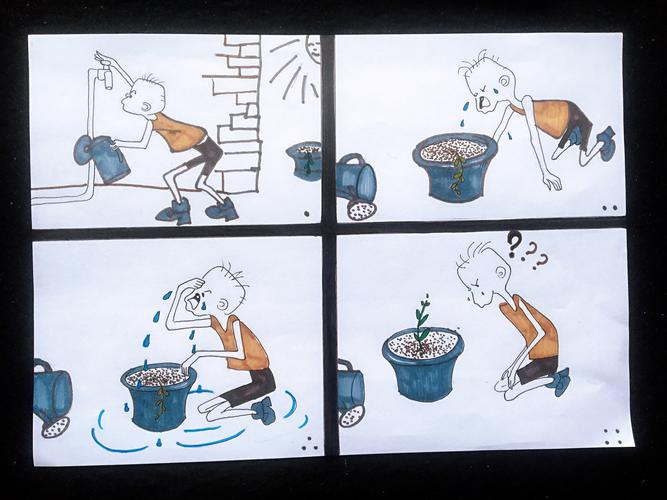 高密市初中美术居家学习指导 八年级下册第三课《画故事》活动二