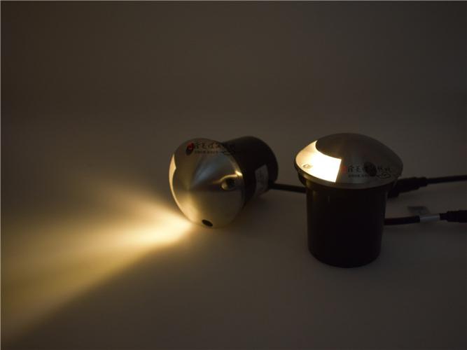 led透光灯嵌入式一二侧出光地埋灯3w不锈钢侧孔草坪花圃户外防水