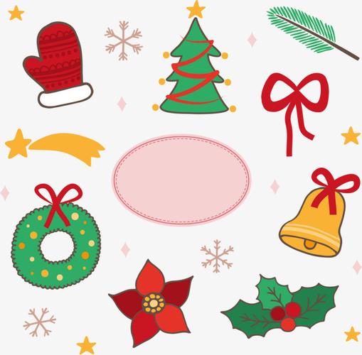 圣诞卡通装饰元素
