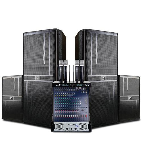 大型舞台音响套装 户外演出婚庆乐队单双15寸专业ktv