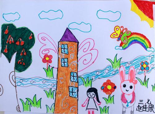 温暖的家画简笔画