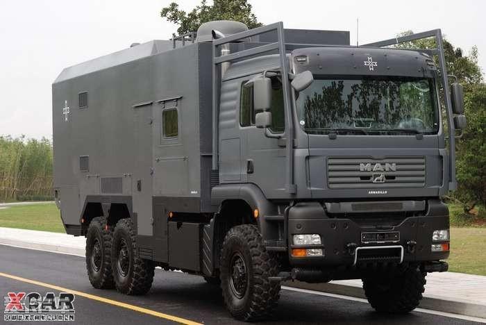 德国曼6x6越野房车
