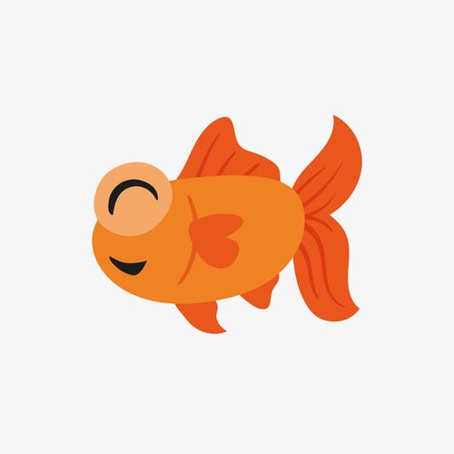 卡通开心金鱼免抠素材