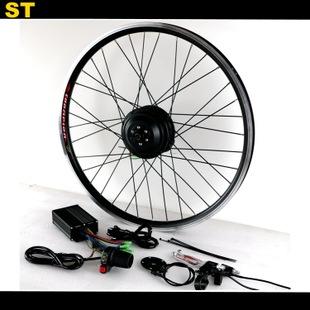 自行车改装电动套件锂电池碟刹后驱助力变速电机山地车36v48v配件