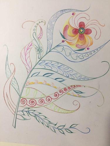 绘画教程,这样的凤尾花世间有吗?