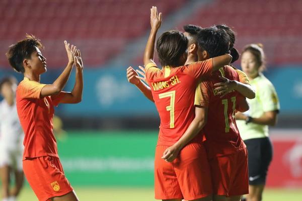 亚运女足-古雅沙造4球 中国队7:0中国香港取得开门红