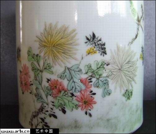 【转载】中国瓷器之 仙槎精品——花鸟笔筒等