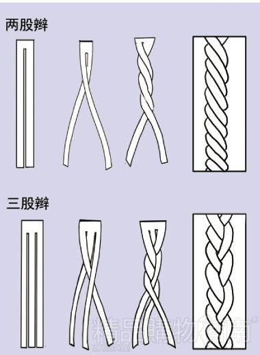 tips 不同麻花辫可以这样编两股辫先将分开的两束头发分别顺时针卷成