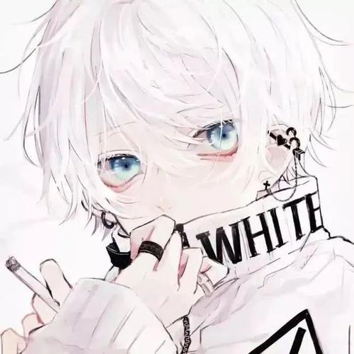 动漫头像:白色系男女头像
