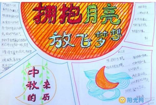 字少中秋节手抄报获奖