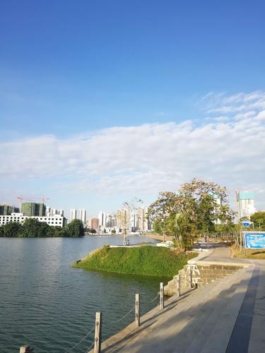 海口红城湖公园及夜景