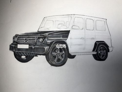 奔驰大g手绘_手绘_梅赛德斯-奔驰怎么样_画画_生日礼物_简笔画_彩铅