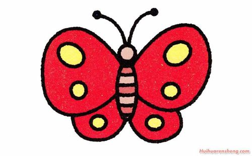 蓓蕾幼儿园中班美术《美丽的蝴蝶》