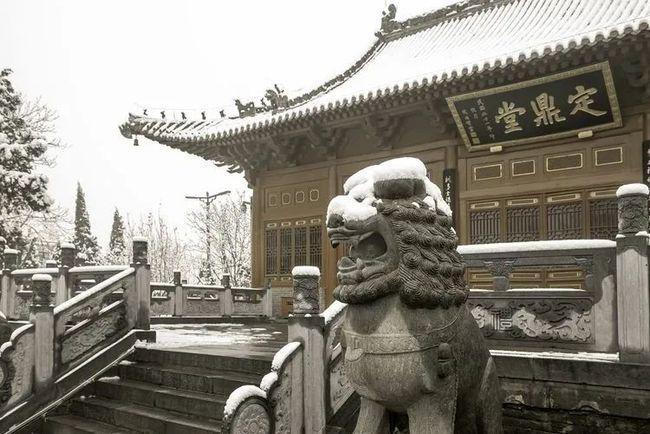 风景摄影洛阳周公庙雪后