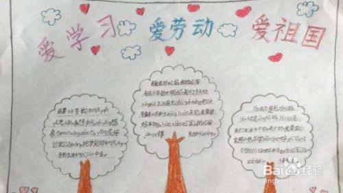 体现爱祖国爱劳动的学生手抄报爱劳动的手抄报