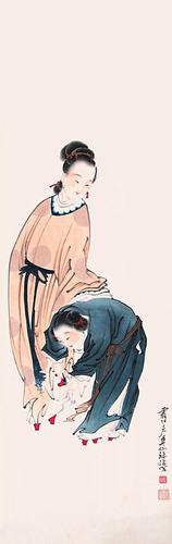 徐燕孙工笔仕女人物画